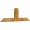 Ekena Millwork Portland Rough Sawn Timber Gable Bracket, Western Red Cedar, 48"W x 16"H x 4"D x 4"F, 8/12 Pitch GBW048X16X0404POR00RWR - alternate 2